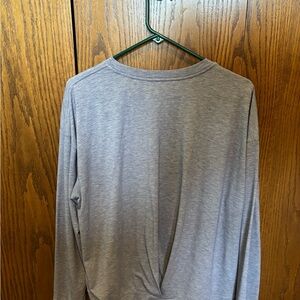 Patagonia Blue Long Sleeve Glorya Twist Back Tee